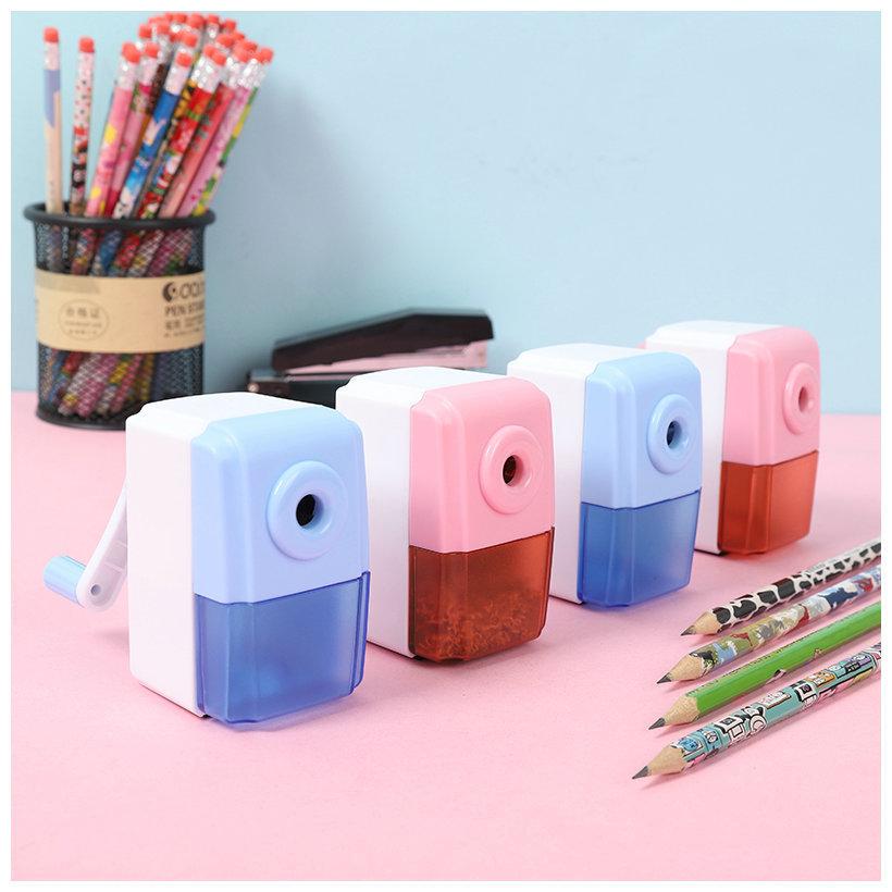 Pencil Sharpener, Pencil, Stationery, Hand Crank Automatic Pencil Sharpener