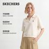 Skechers Klassisches Damen-Strick-Poloshirt mit kurzen Ärmeln L226W064