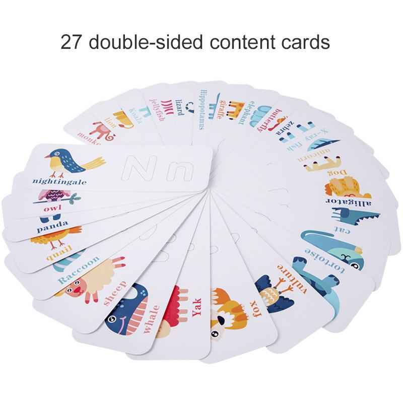 Wooden Spelling Game Montessori Children's Early Education Learning Letter Cognition Spelling Enlightenment Matching Puzzle Toys