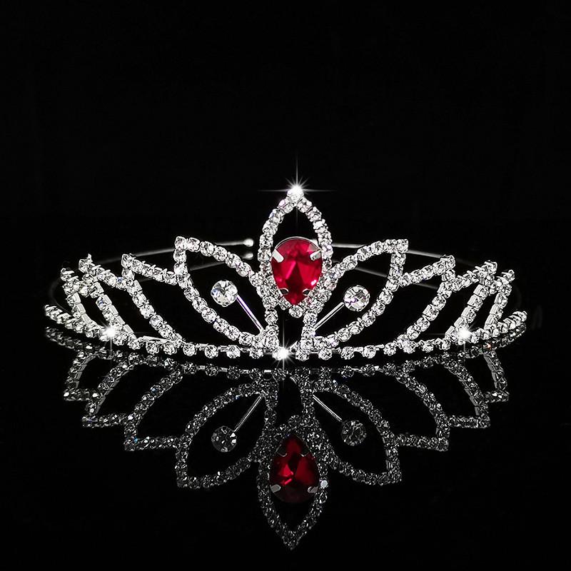 Μόδα Crystal Crown Νυφική Κεφαλή Κορίτσι Παιδικό Στέμμα Αξεσουάρ Μαλλιών Φωτογραφία Γάμου Αξεσουάρ φορέματος