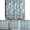 Artistic Floral Shower Curtain With Blue Flower Pattern For Allseason Bathroom Decor