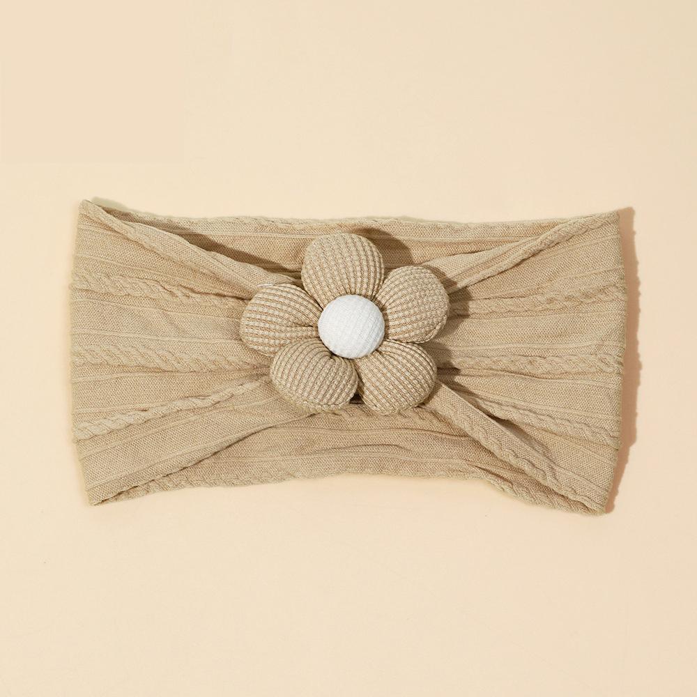 1 szt. Miękki nylonowy szalik odpowiedni dla noworodka dziewczynka kwiatowa opaska na głowę elastyczna opaska do włosów Turban dziecięce akcesoria do włosów