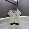 2026 Summer Hollow Zipper Knit Short-Sleeved Cardigan - Casual, Lightweight, Age-Reducing Versatile Top