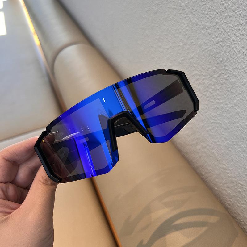 

Men s bicycle, battery car, outdoor sports sunglasses, women s big face sunglasses, tide riding windproof glasses, Korean version square