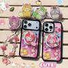 Sanrio Compatible Cute Cartoon MagSafe Magnetic Stand with Super Strong Adsorption and Retractable Air Cushion for Women.
