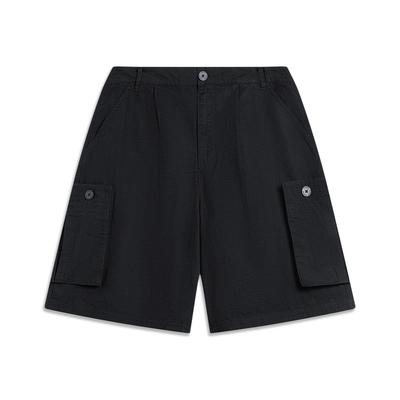 Li Ning Sports Lifestyle Series Enfärgad Casual Lös Shorts Herrshorts AKST461-1