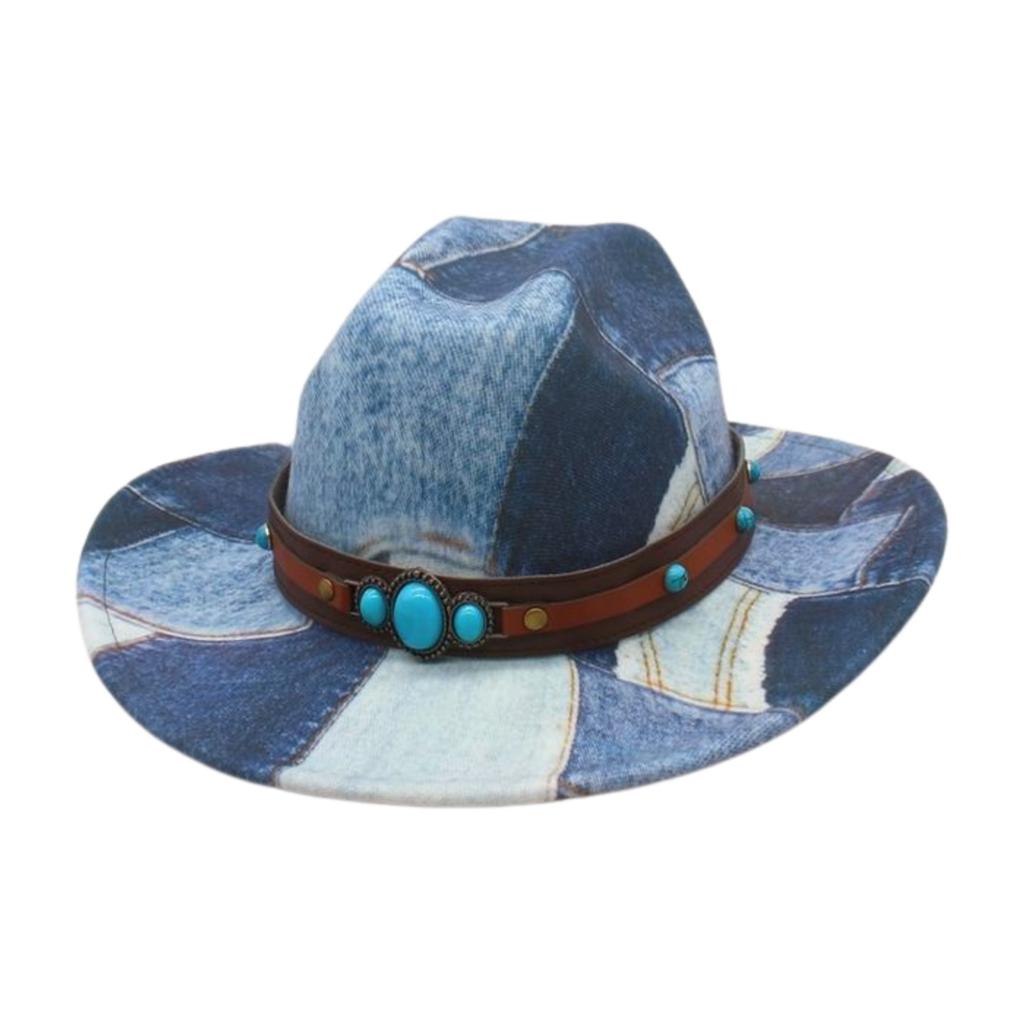 Ethnic Style Fashion Street Shot Felt Hat Western Retro Cowboy Hat Travel Photography Vacation Stage Performance Jazz Hat