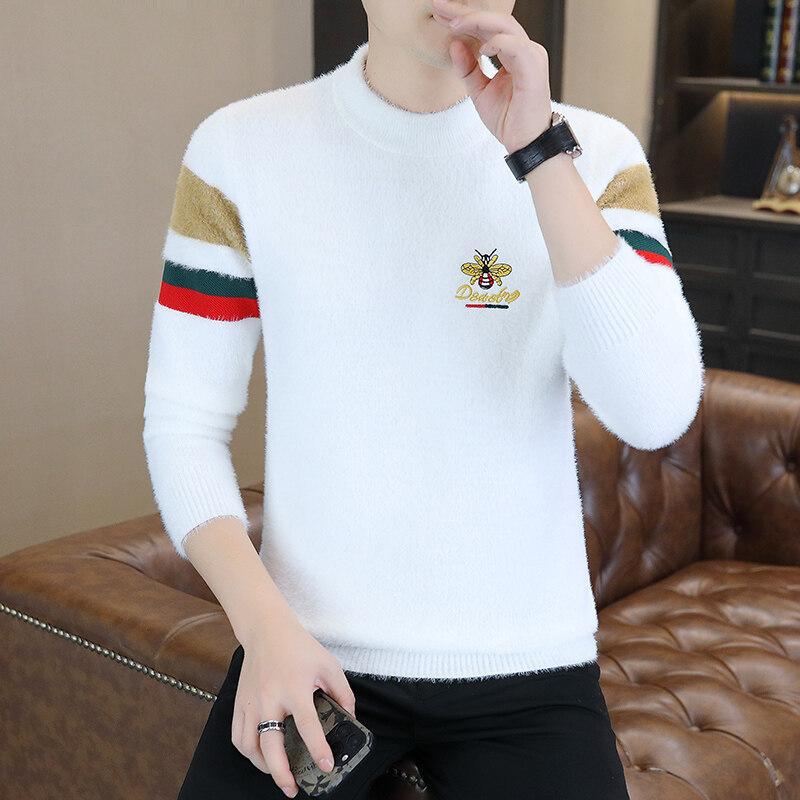 Heißer Verkauf, beliebt, neuer lässiger Rundhals-Pullover für Herbst und Winter, gestrickter Unterteil-Pullover, übergroßer, lockerer Pullover.