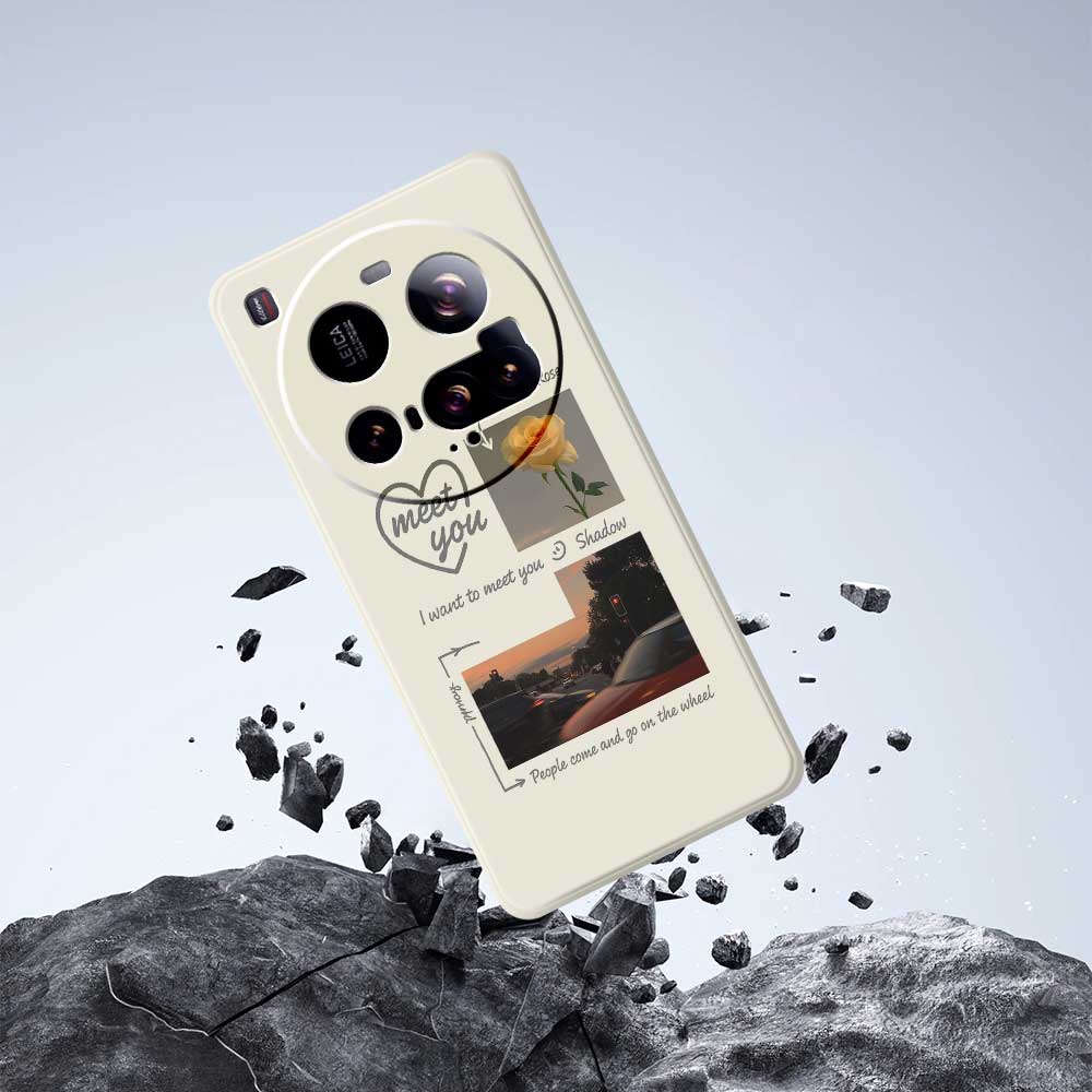 For Xiaomi 15 Ultra Case Meet You Photo Pattern Printing Straight Edge TPU Phone Back Cover