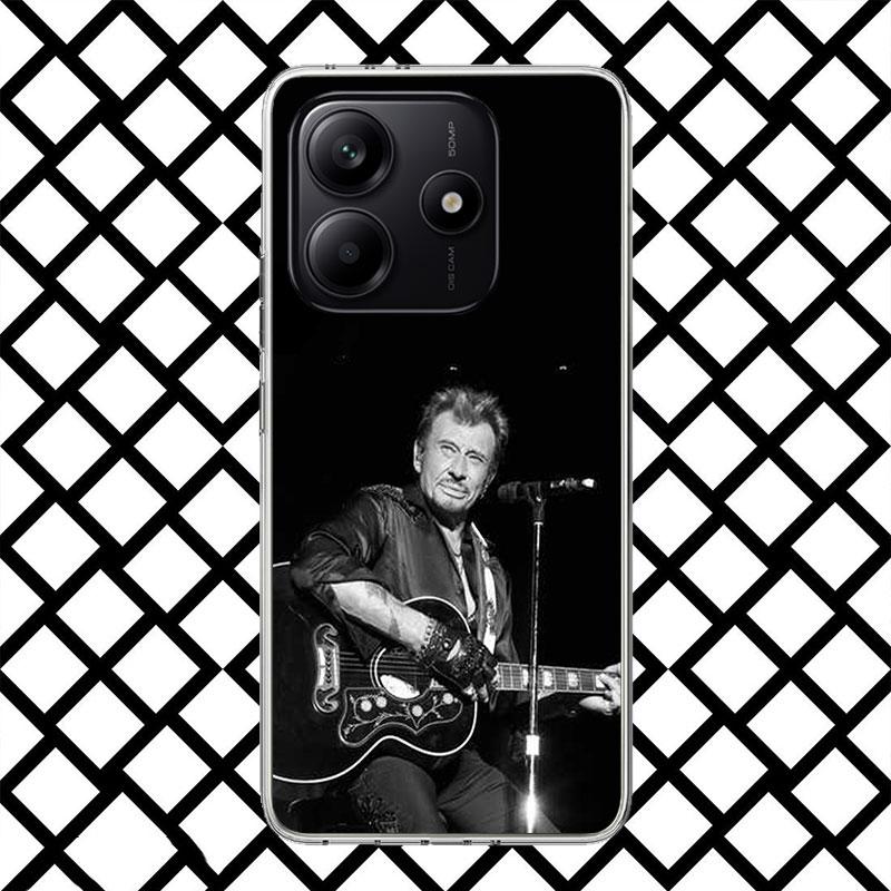 

Johnny Hallyday Music Phone Case for Xiaomi Redmi Note 15 14 14S 13 12 12S 11 Pro Plus 11E 11T 11S 10S 5G Soft Cover Fundas Redm Note 14 Pro Plus