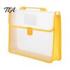 Study Material Storage Document Organizer with Handle And Buckle Closure, Expandable Waterproof File Bag, Clear Plastic Folder 800 Sheets Capacity