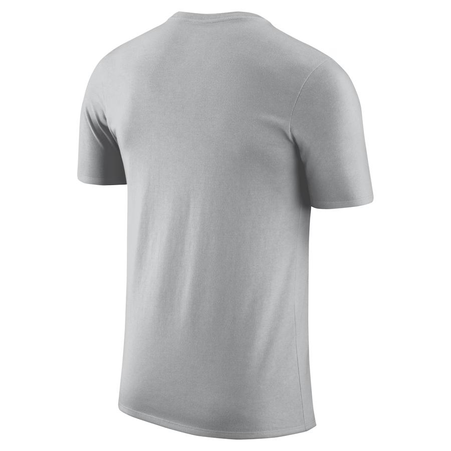 Nike X NBA San Antonio Spurs Dri-Fit Legend On-Court Practice Performance Crew Neck T-Shirt Men Tops Silver HF1725-007