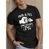 European Size Fun French Men's Short Sleeve T-shirt Summer T-shirt Top