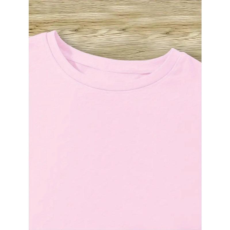 Kids Cute Ant Print Crewneck Short Sleeve Tee