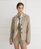 Bibyseob [Set] Tailored Wool Jacket + Wool Shorts Ash Beige