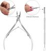Nailpop Professional Stainless Steel Nail Cutter Scissor Nippers Function Cuticle Pusher Remover Manicure Nail Art Care Tool Kit