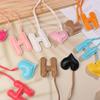 Leather Keychain Heart Letter Charm Pendant Keyring Fashion Simple All-Matching Bag Decoration Jewelry Accessories