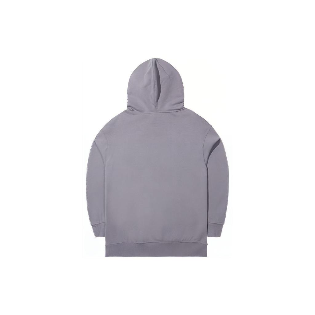 New Era Letter Print Drawstring Hoodie Long Sleeve Sweatshirt Unisex sweatshirt Gray 13789105