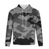 Men's Camouflage Hoodie Pullover Sweatshirt Loose Fit Long