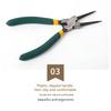 4Pcs Circlip Plier Set 7'' Long Nose Plier Staight Bent Plier Inner Outer Staight Bent Plier Retaining Snap Ring Remover Tool