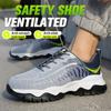 Steel Toe Cap Light Breathable Sneaker Men Indestructible Shoes Anti-puncture Safety Shoes Protective Work Industrial Footwear