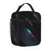 Mechanical Robots Futuristic Mecha Handheld Thermal Cooler Bag Neon Tech Lightweight Insulated Lunch Bags Container Box School