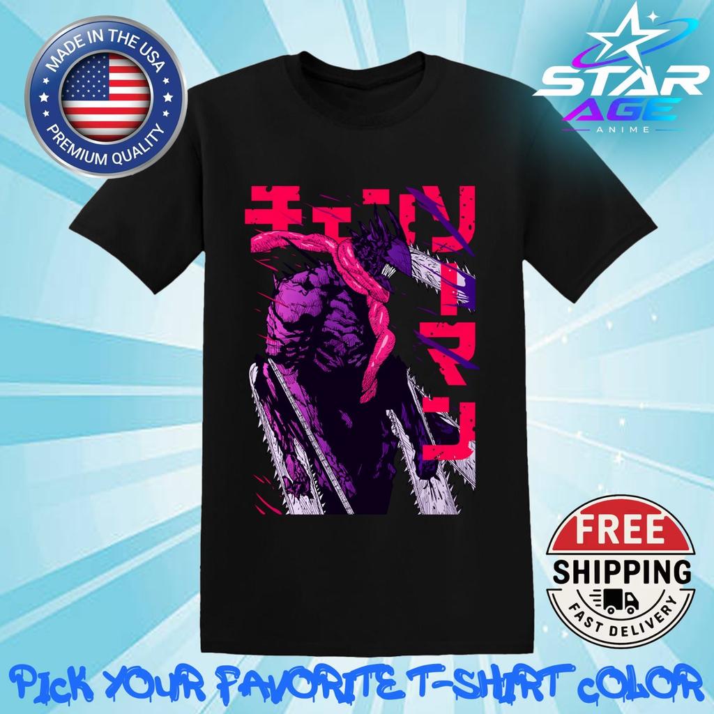 Tee Shirt T-Shirt Chainsaw Man Berserk Crossover Hero Hell St Unisex Anime Style