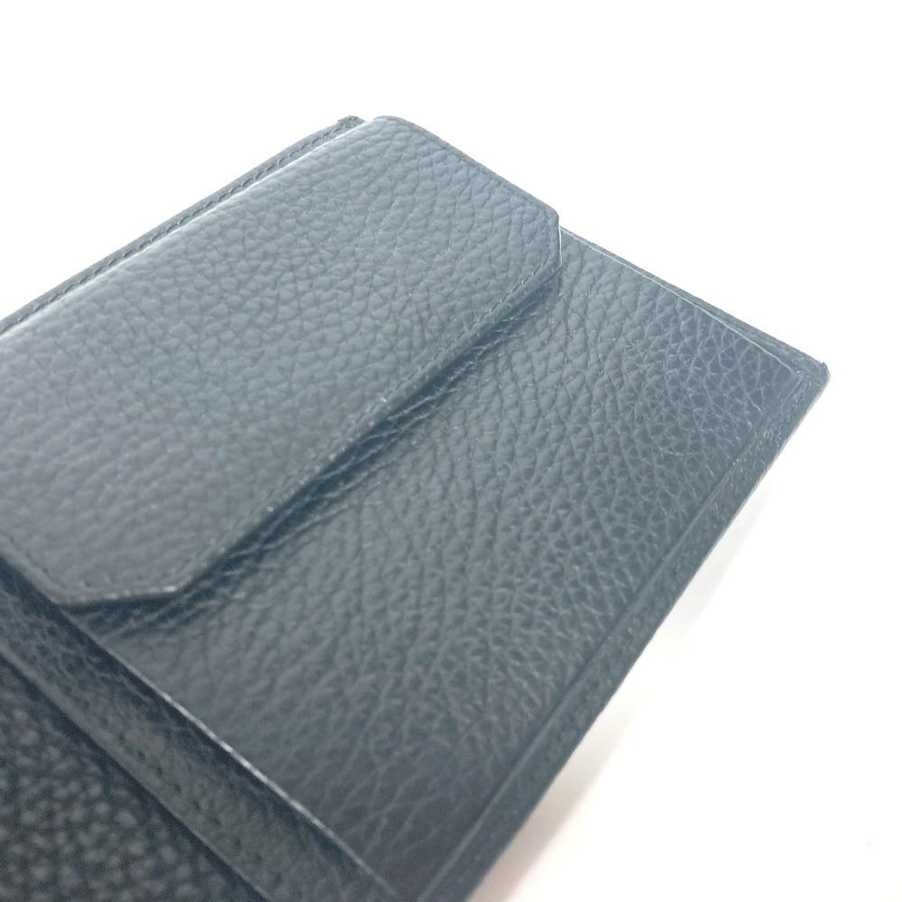 Dunhill logo Compact wallet Folded wallet Leather Black Unused