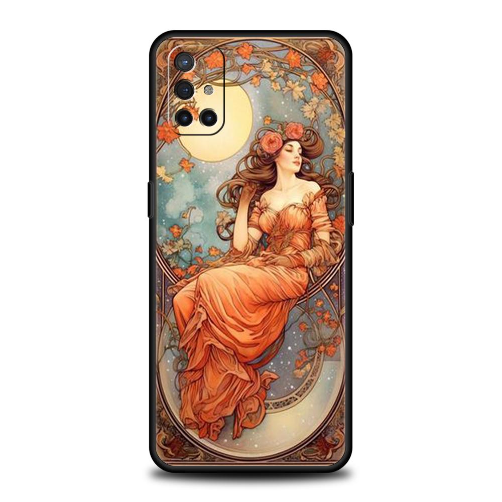 

Чехол для телефона для Oneplus 12R/10T/12/11/10R/Nord/N100/N10/10/7/8/9/7T/8T/9R/9RT/Pro Мягкий ТПУ Чехол-оболочка Художественный плакат АЛЬФОНС МУХА OnePlus 12
