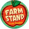 Vintage Retro Garden Fresh Produce Farm Stand Metal Sign Unique Wall Decor 12'' Diameter