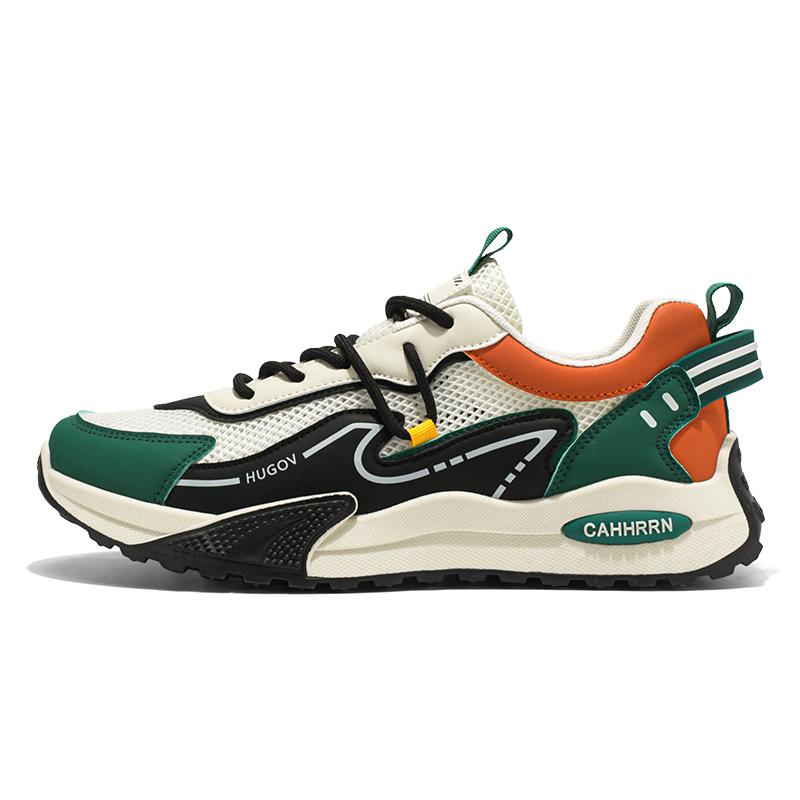 Fashion Men's Sneakers Summer Fashion Breathable Mesh Shoe Outdoor Running Casual Shoes for Men Comfortable Shock-absorbing Sports Shoes