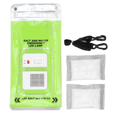 LED Foldable Salt Water Lamp Outdoor Camping Folding 3LED No Battery Emergency Light for Fishing