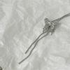 Tooxika Sweet Cool Hottie Style Adjustable Drawstring Butterfly Long Necklace Waist Chain Niche Collar Chain