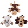 Eco-Friendly Interactive Dog Toys Durable Soft Plush Squeaky Pet Toy With Rope Custom No Stuffing Chew for Dogs Cats