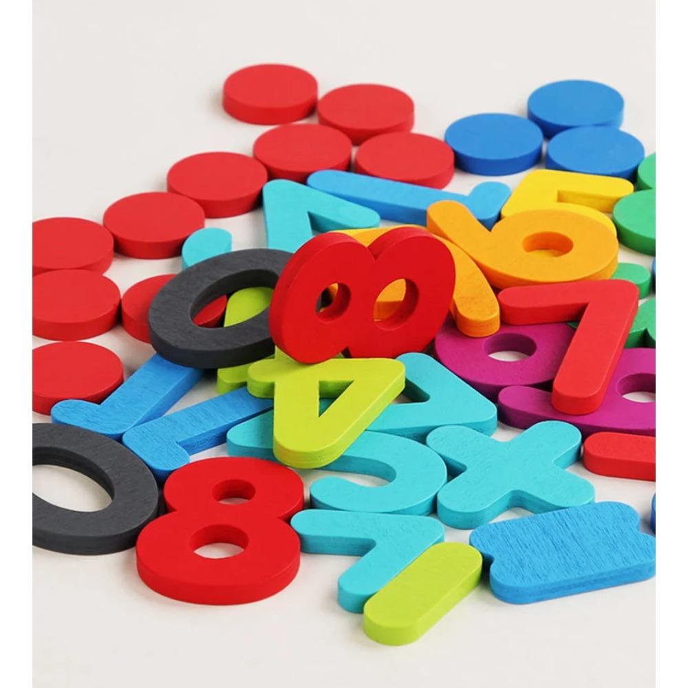 Zabawka Montessori Dziesięciopolowa Kognitywna Liczba Cyfrowa Liczenie Dzieci Trening Logiczny Matematyki Pomoce Dydaktyczne Wczesnej Edukacji Gra Matematyczna dla Dzieci