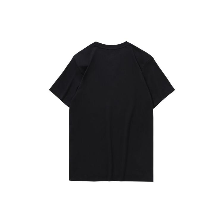 Li Ning Sports Fashion Collection T Shirts Men's Black Crew Neck Moderate Straight Fit AHSP493-2