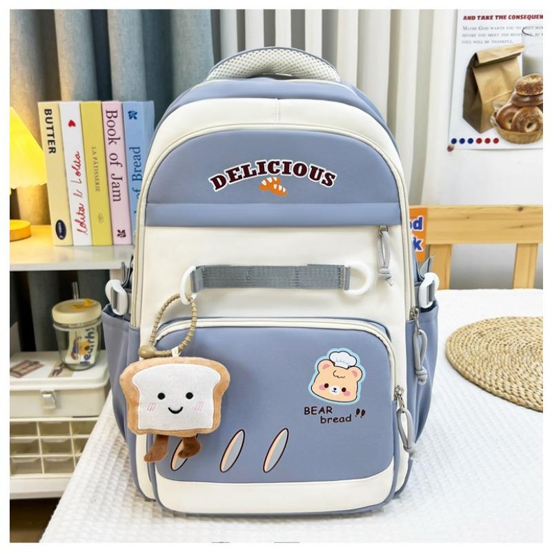 High Value College Style Fresh and Sweet Contrasting Color Splicing Backpack Junior High School Student Backpack