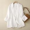 2026 New Casual Three-Quarter Sleeve Short Jacket for Women, Solid Color Blazer