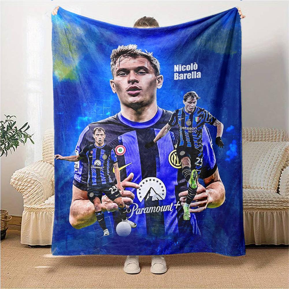 Dynamic Soccer Celebration Blankets Flannel Printed Breathable Warm Throw Blanket for Home Office Bedspreads 0708a47