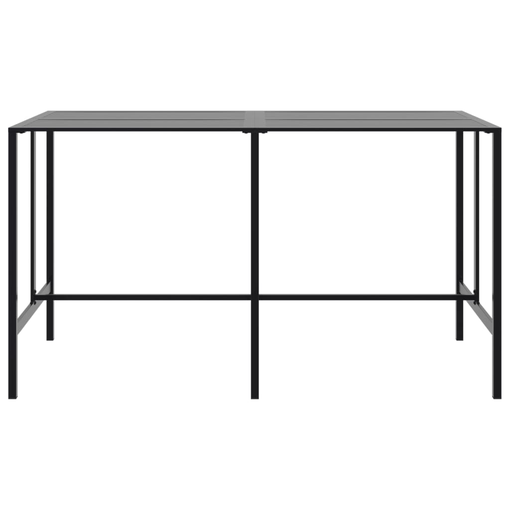 Bartisch Black 200x100x110 cm Powder Coated Steel