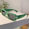 Retro Rectangle Pink Shades Fashion Brand Design Women Sunglasses Candy Color Beach Driving Sun Glasses for Ladies
