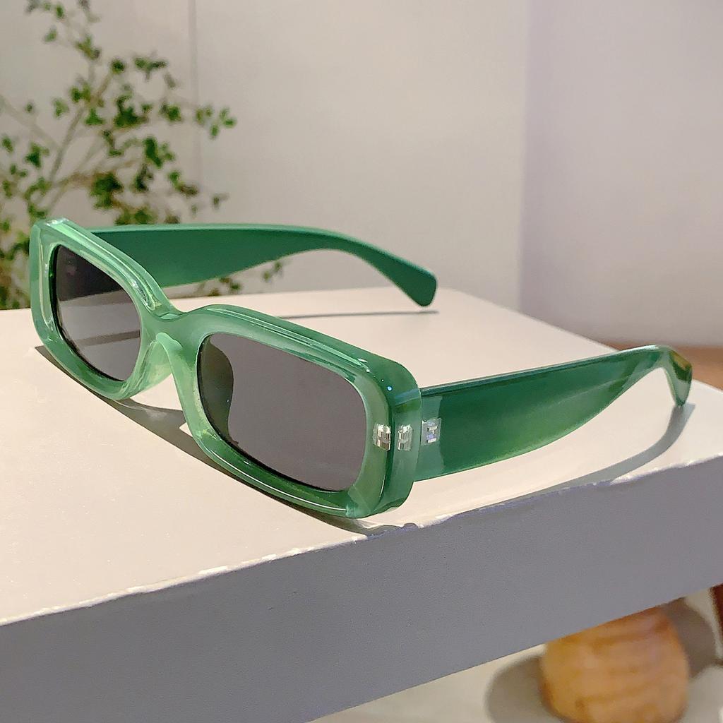 Retro Rectangle Pink Shades Fashion Brand Design Women Sunglasses Candy Color Beach Driving Sun Glasses for Ladies