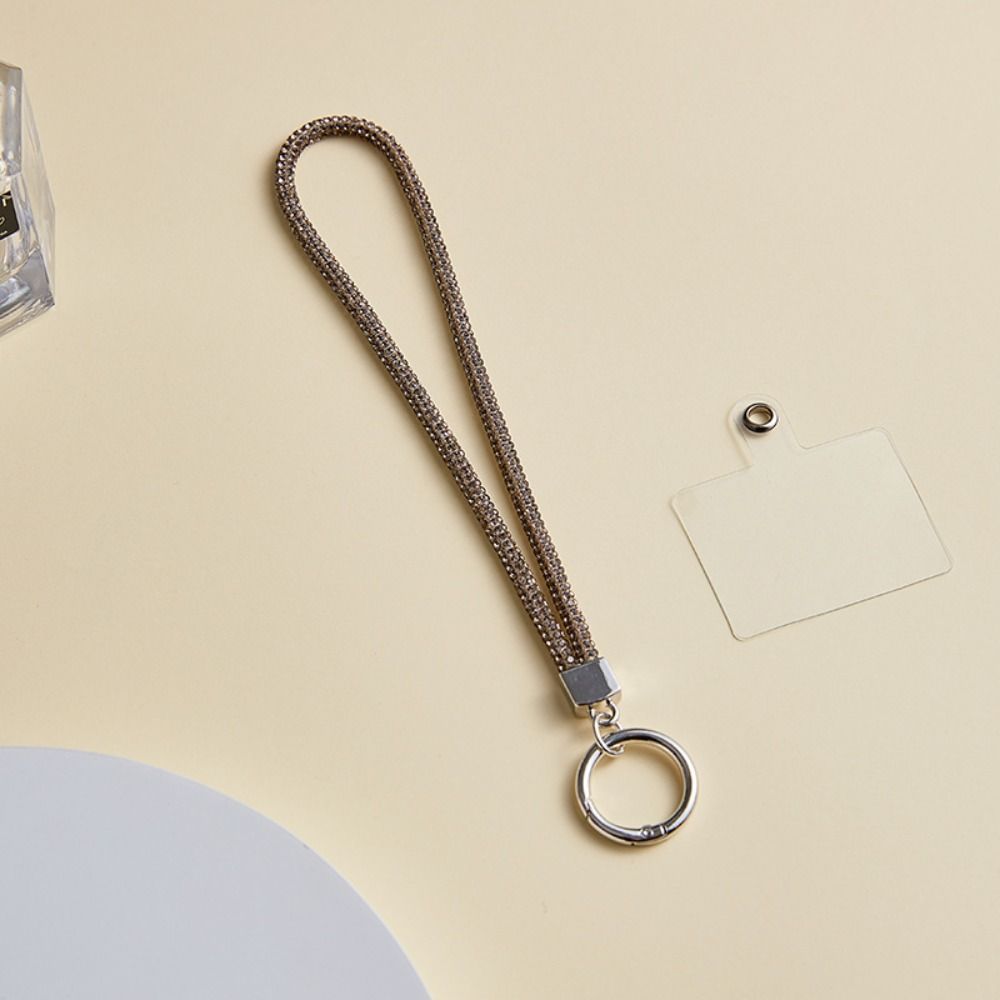 Handheld Glitter Rhinestone Phone Lanyard Hanging Cord Mobile Phone Chain  Girls New Year Gift