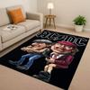 HD A ACDC Rock Band Brian Music Catoon Living Room Non Slip Area Rug Soft Carpet for Bedroom Playroom Sofa,Home Decor Doormat