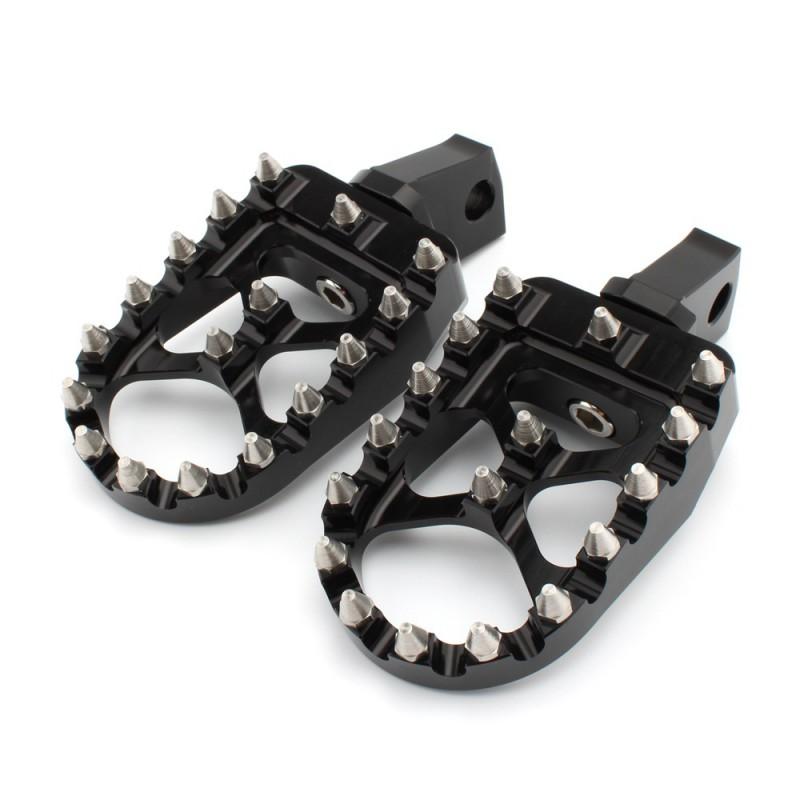 Aftermarket Anti-Slip Foot Pegs BMW R18 Motorcycle Front Rider Footrests Black Or Chrome Finish