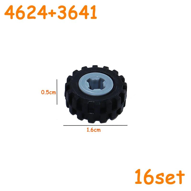 Technical Tire Wheel Car Truck Wheels Hub Bricks MOC Motorcycle Tyre & Rim Building Blocks 56145 44309 86652 3 15038 23798