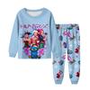 Children's Fashion Suit Skirt Round Neck Long Sleeve Top Pants