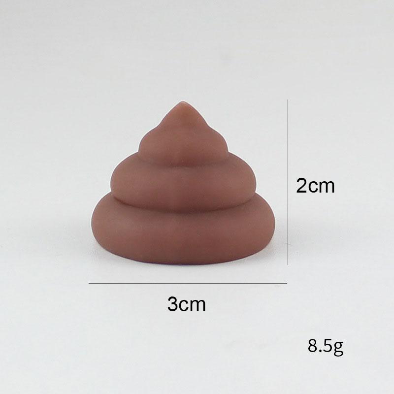 

3 Pcs Novelty Playful Latest Small Cute Animation Poop Squeezing Poop Fidgety Fingertip Squishy Toys Spoofs Props Party Games Kids Toy