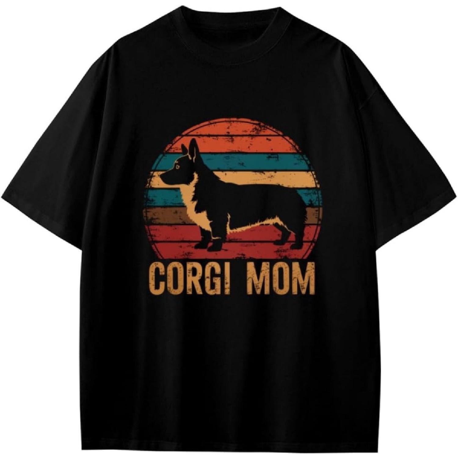 Retro Corgi Mom Owner Gifts Boys Girls Teens T-Shirt Anime Gift XXXXXL разноцветный
