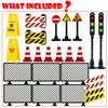 City street building block traffic cone signs, parts, construction, military, toys.